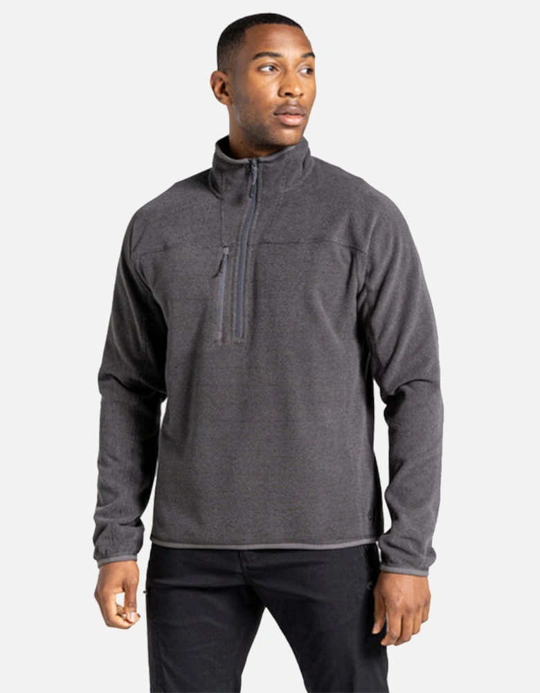 Mens Expert Active Marl Half Zip Fleece Top