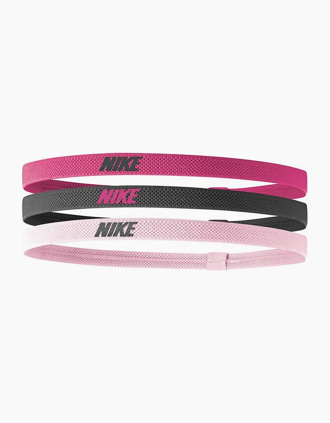 Nike Men's Pink Mixed Width Headband (Pack Of 3) - Size: One Size