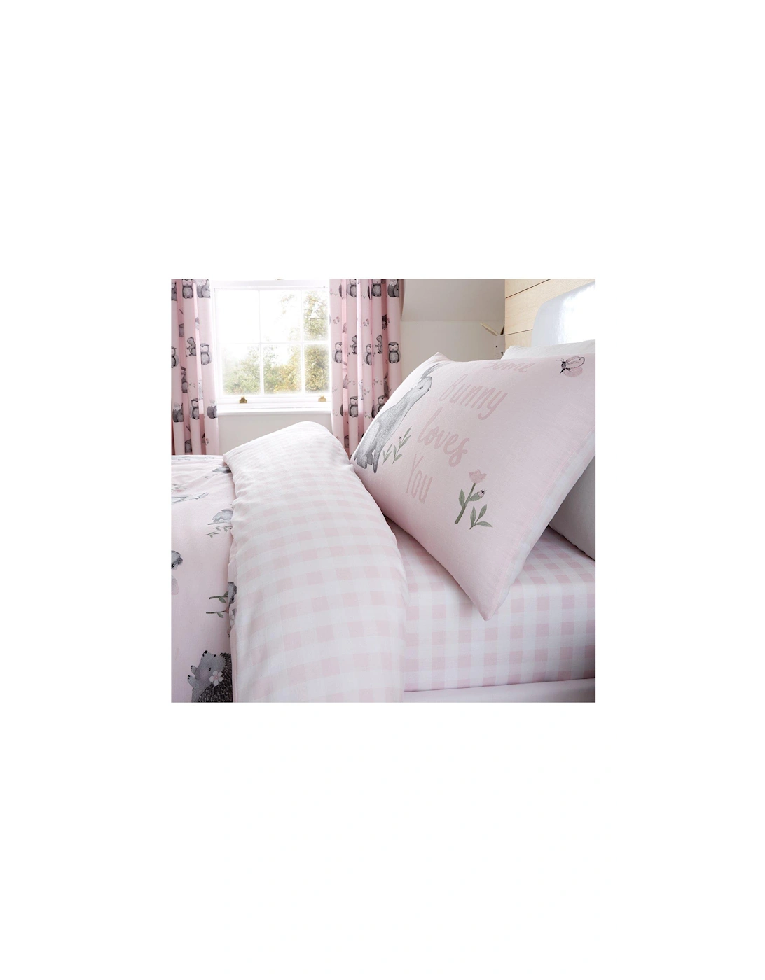 Woodland Friends Easy Care Fitted Sheet - Pink, 2 of 1
