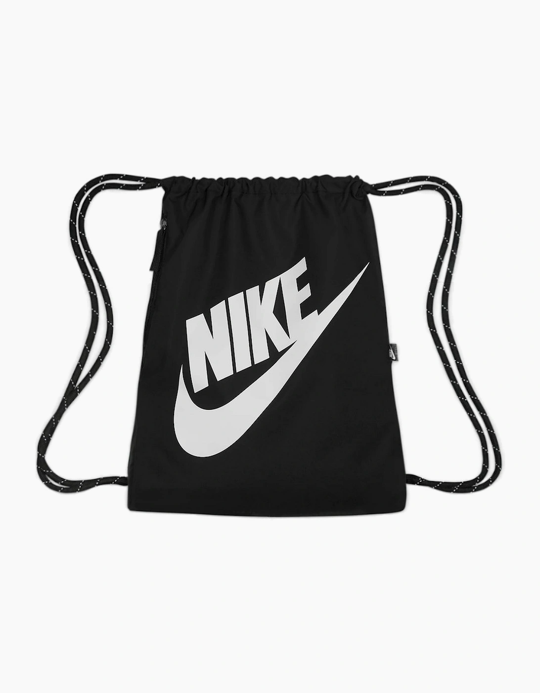 Nike Unisex Black Heritage Drawstring Bag - Size: One Size