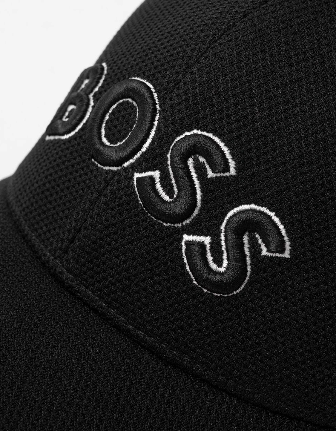 BOSS Green Cap-US Mens Logo-Embroidered Cap in Woven Piqué NOS
