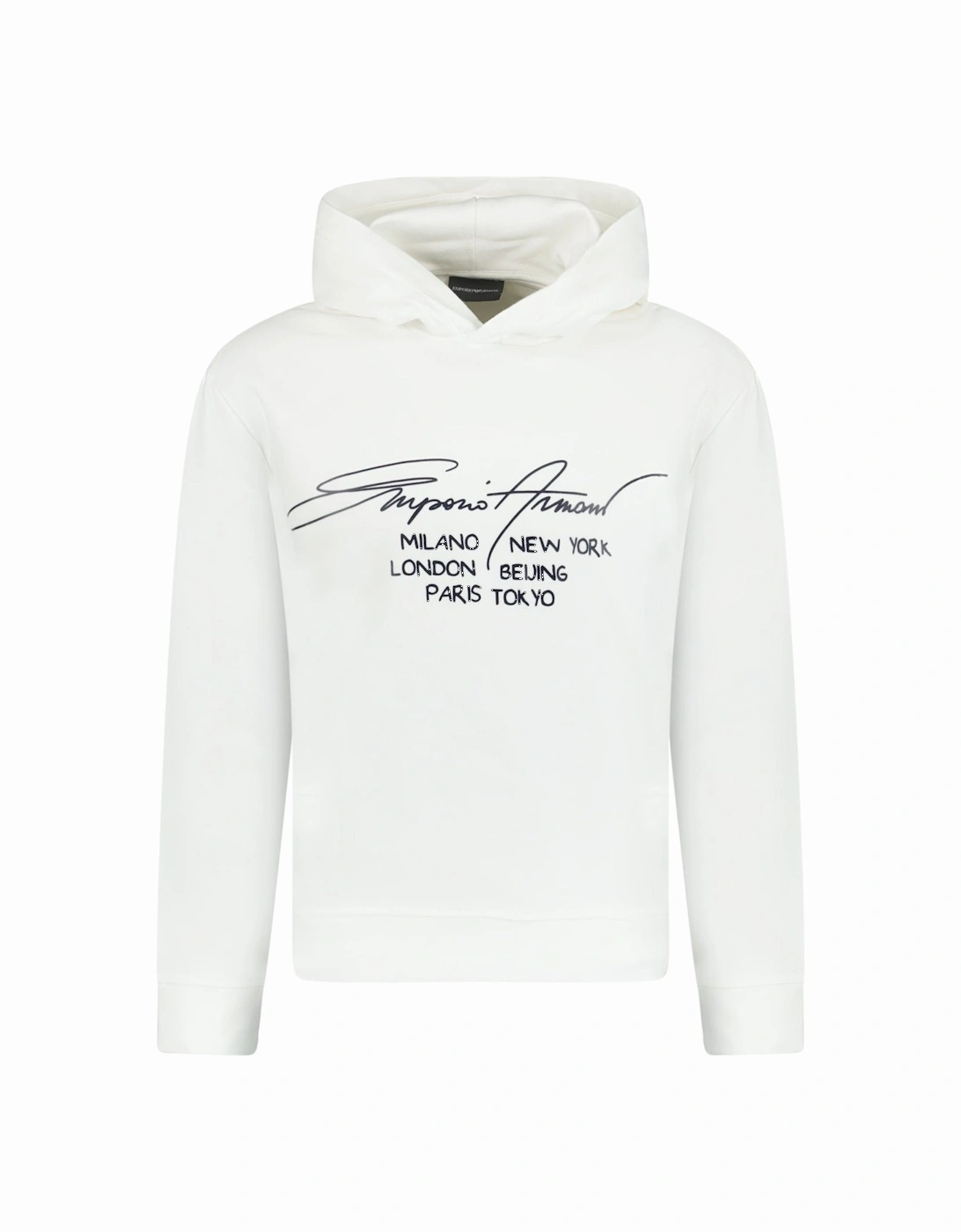 Front Print Hooded Sweatshirt White, 3 of 2