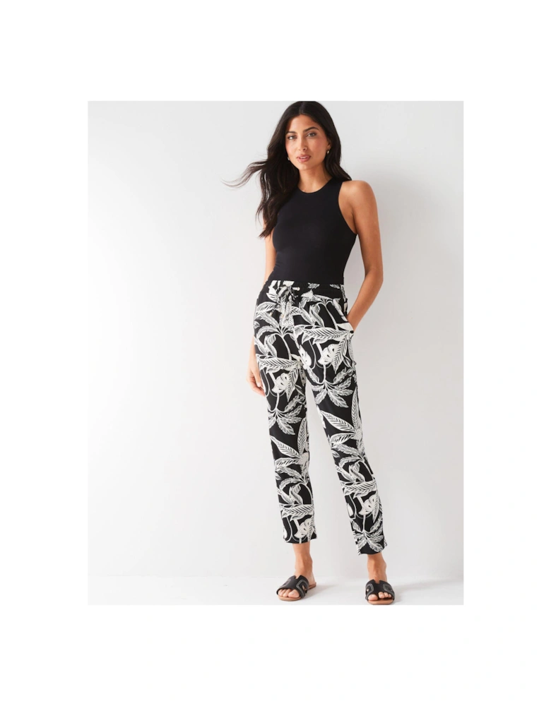 Tapered Leg Trouser - Print