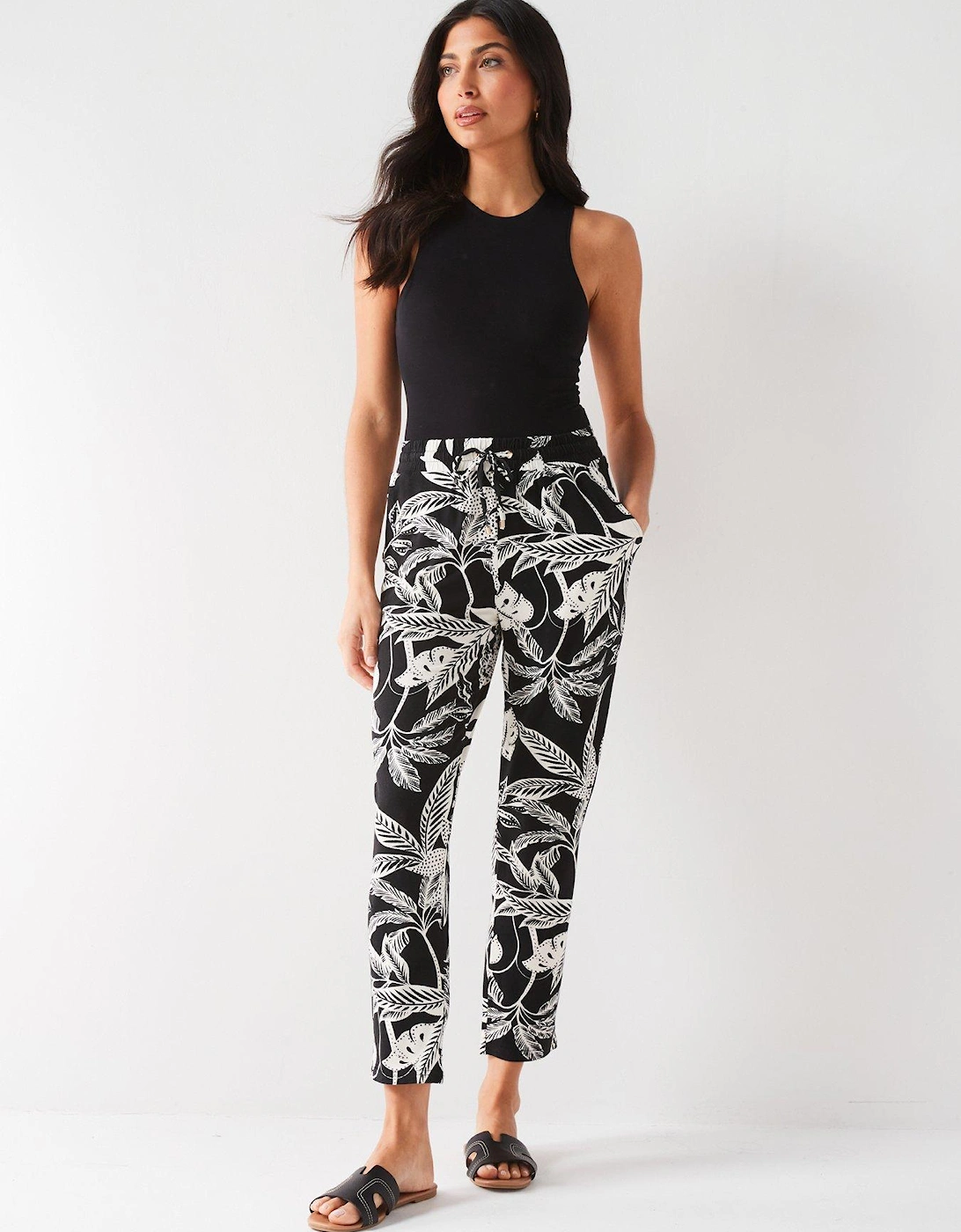 Tapered Leg Trouser - Print