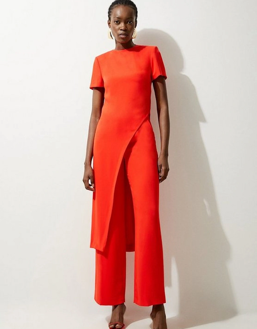 Soft Tailored Straight Leg Tailored Trousers, 4 of 3