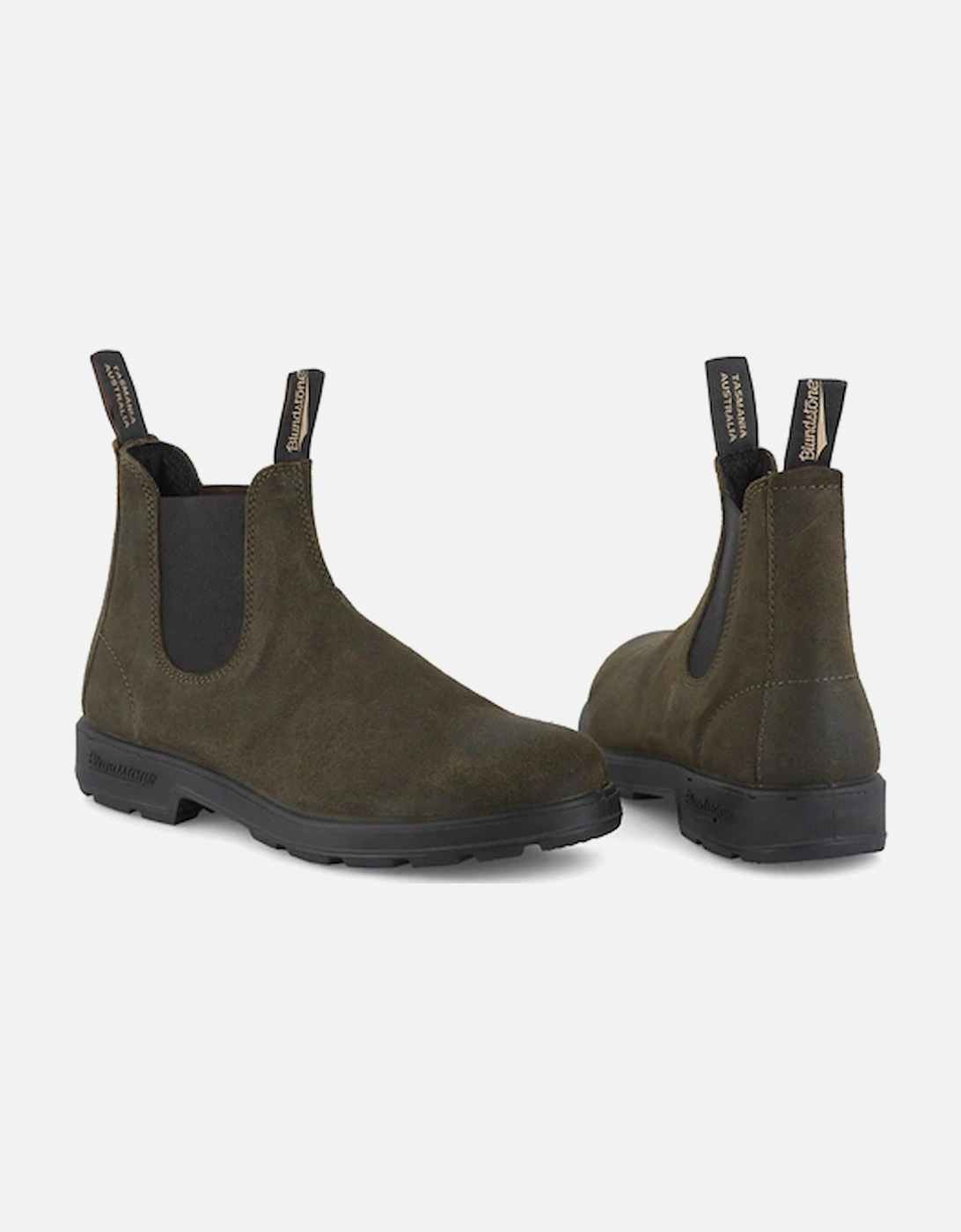 Unisex 1615 Rub Suede Chelsea Boot Dark Olive