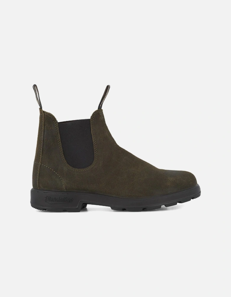 Unisex 1615 Rub Suede Chelsea Boot Dark Olive