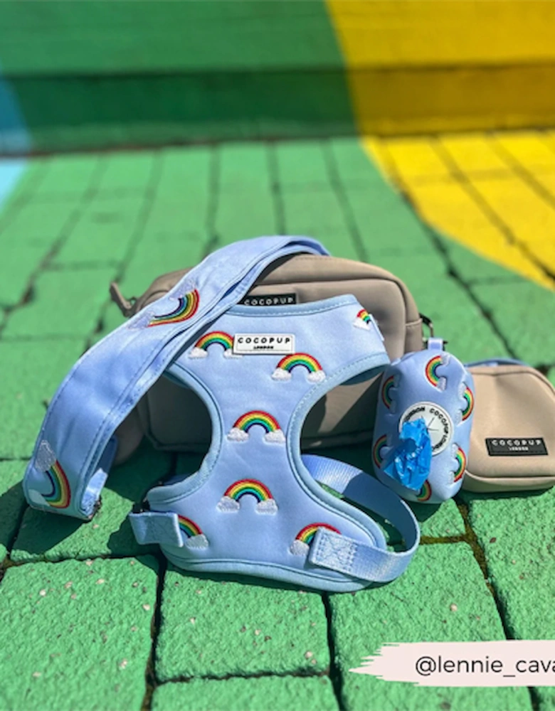 Luxe Poop Bag Holder Over The Rainbow