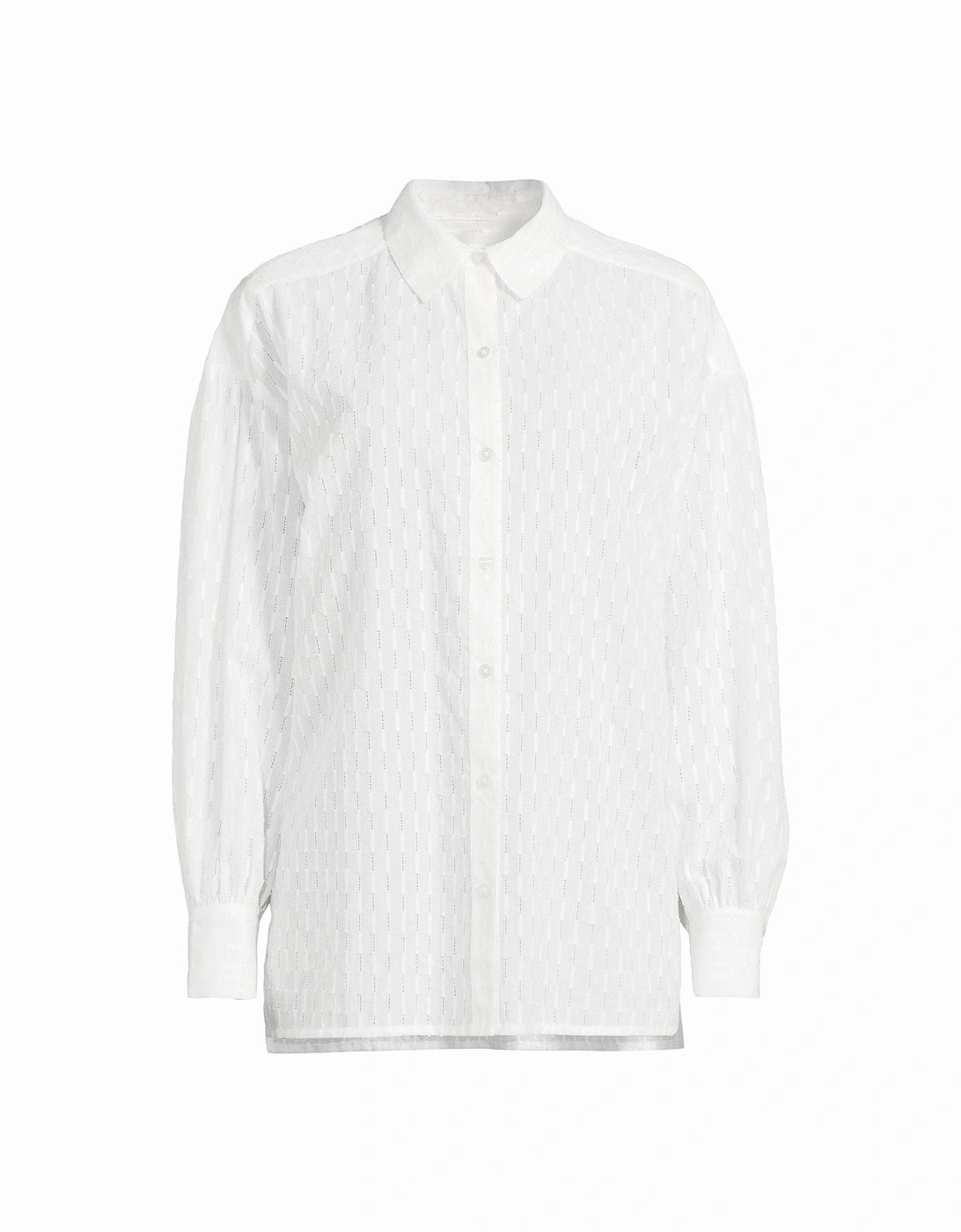 Premium Textured Co-ord Shirt - White