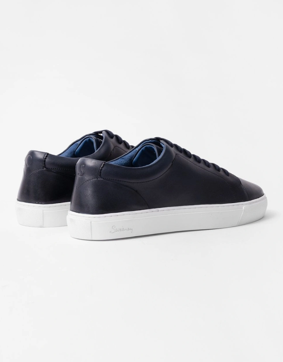 Hayle Antiqued Calf Leather Mens Trainers