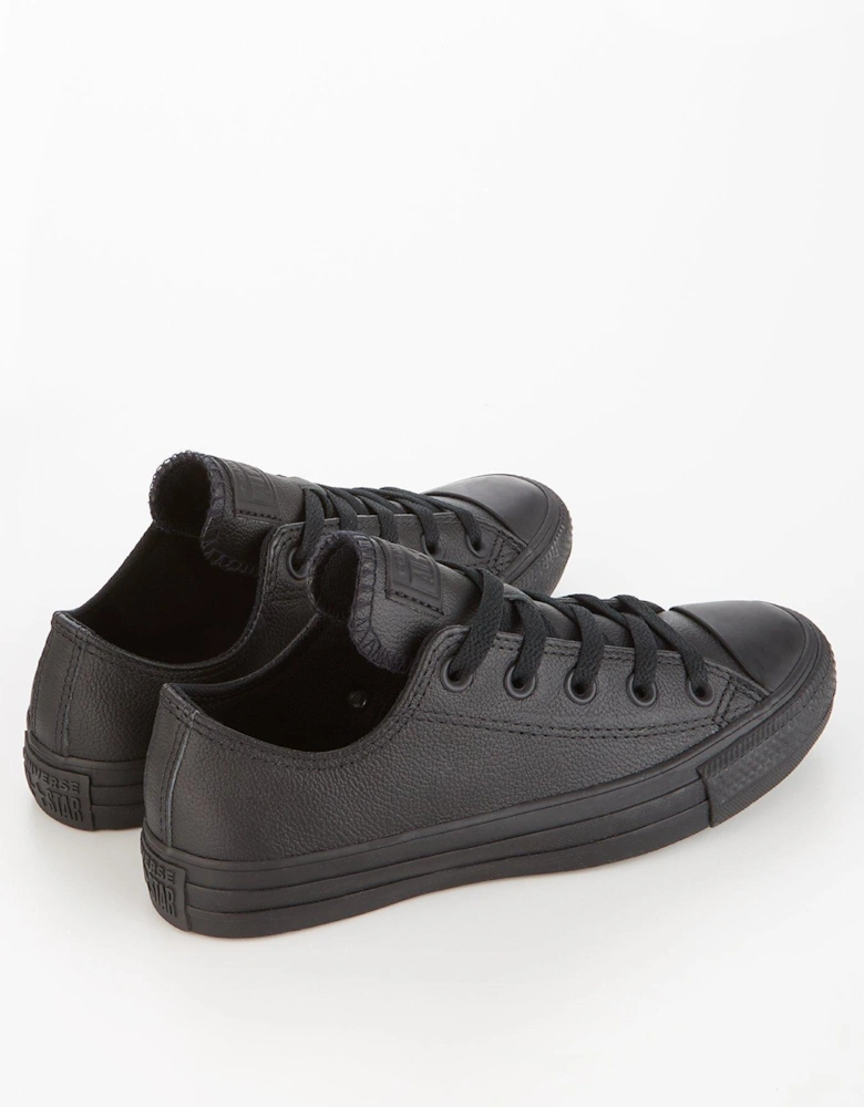 Leather Ox Trainers - Black