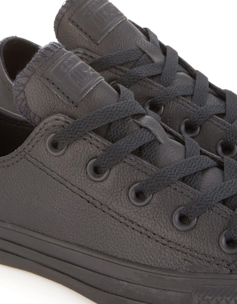 Leather Ox Trainers - Black