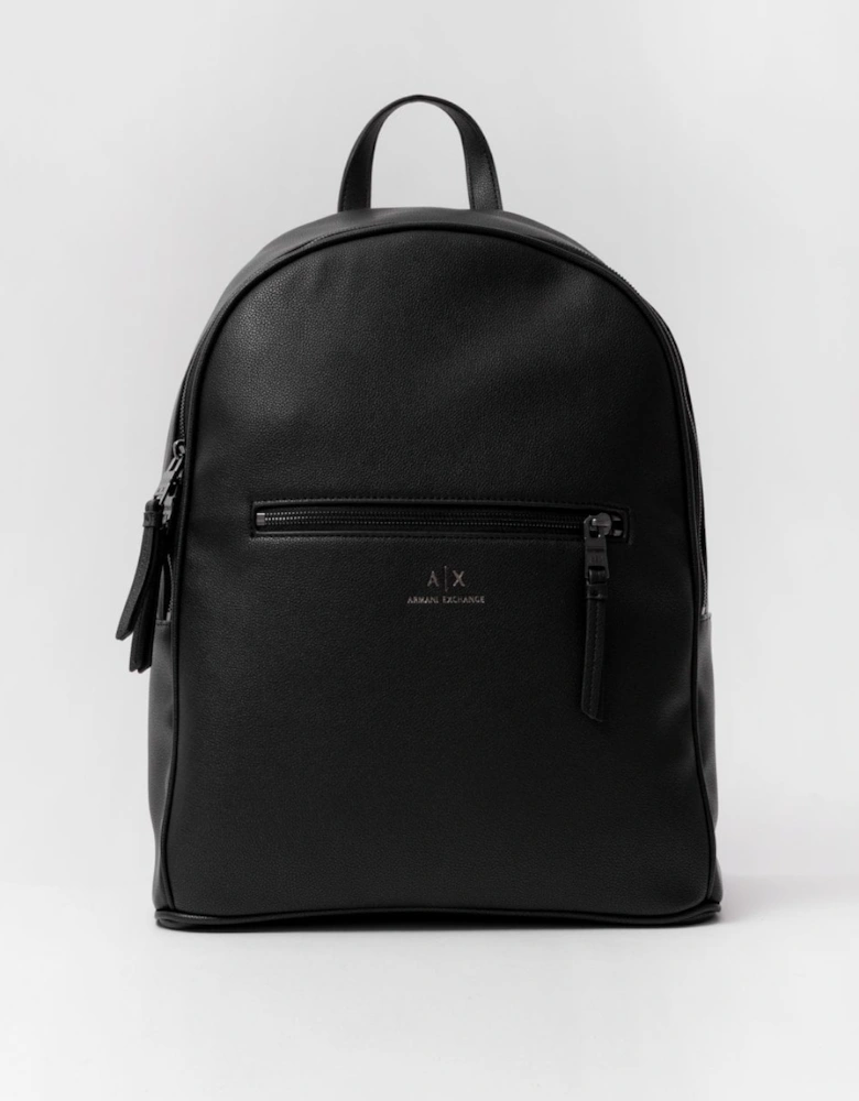 Matte Faux Leather Mens Backpack