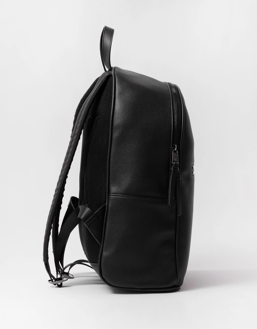 Matte Faux Leather Mens Backpack