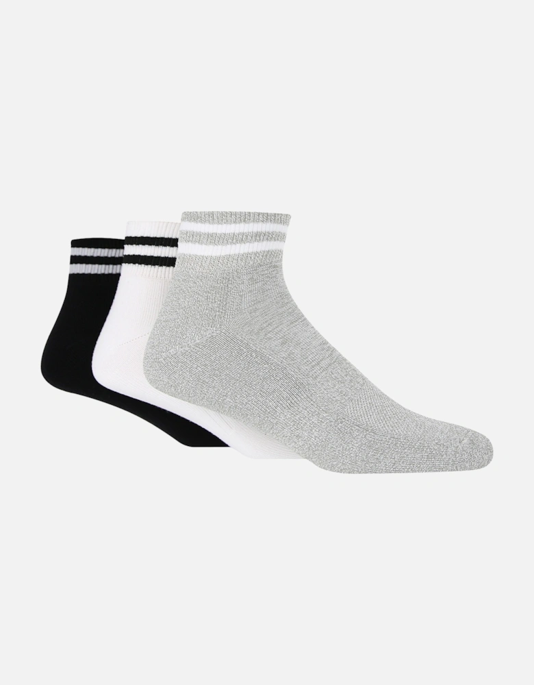 3 PAIR SOCKSHOP MENS 3/4 SPORTS SOCKS