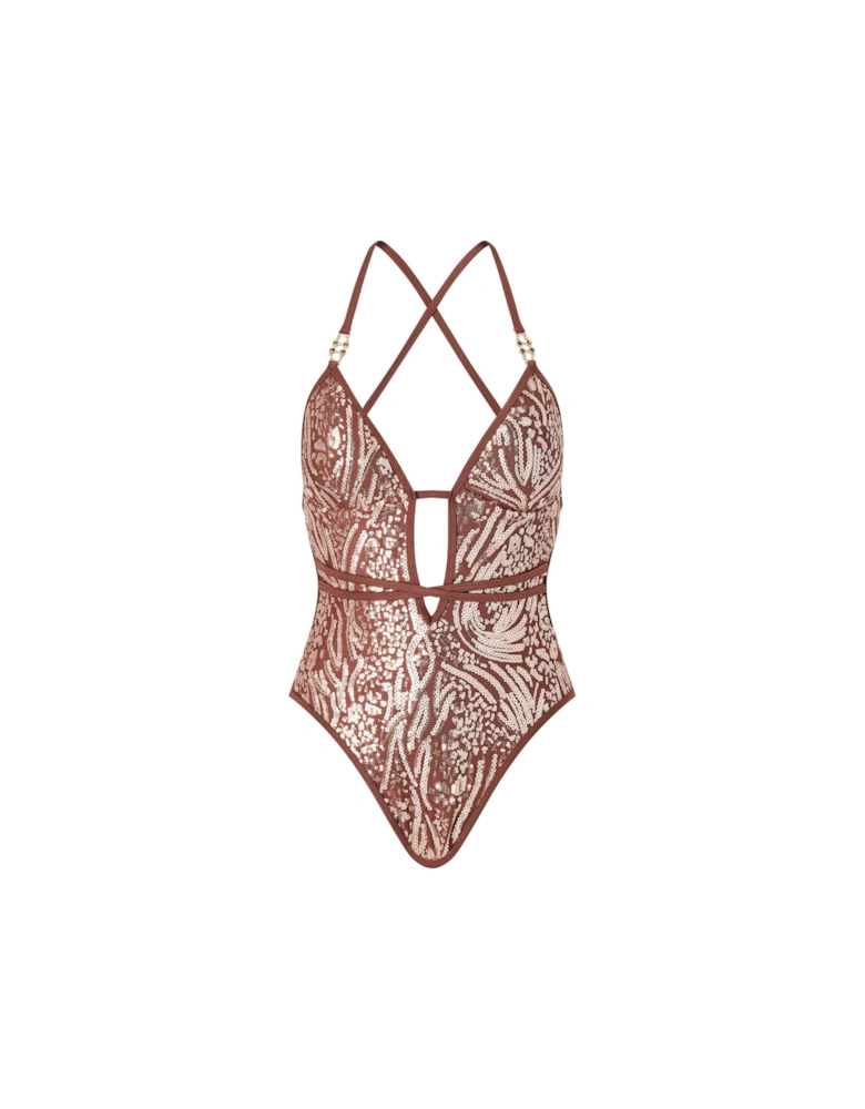 Swim Sultry Heat Soft Swimsuit - Brown