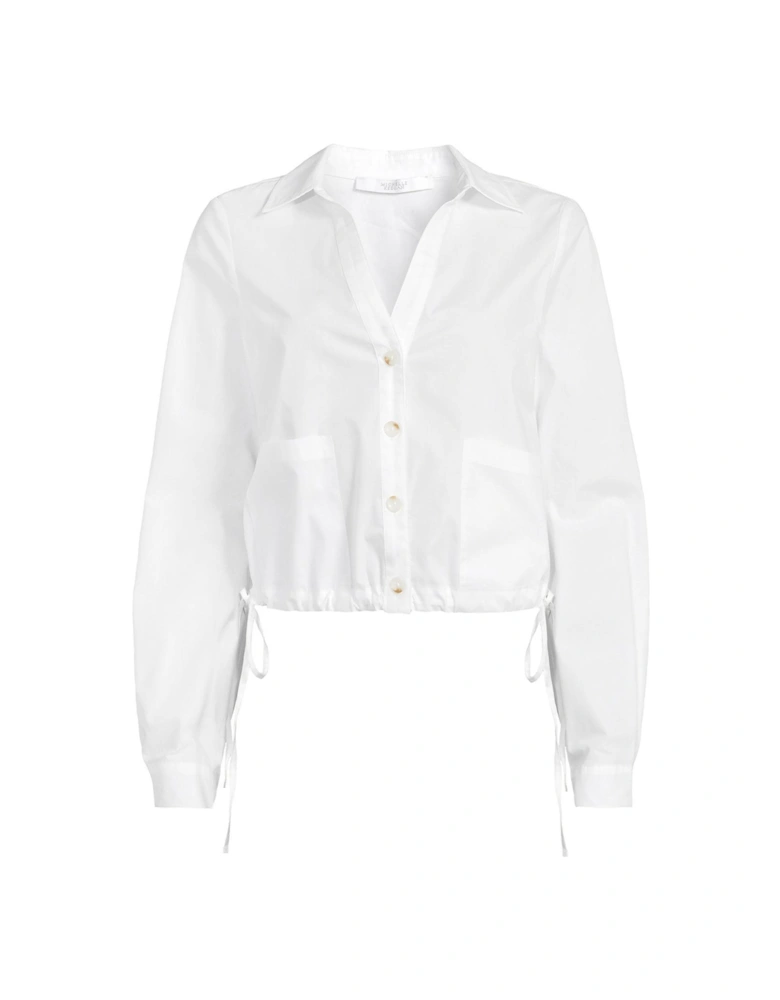 Tie Waist Shirt - White