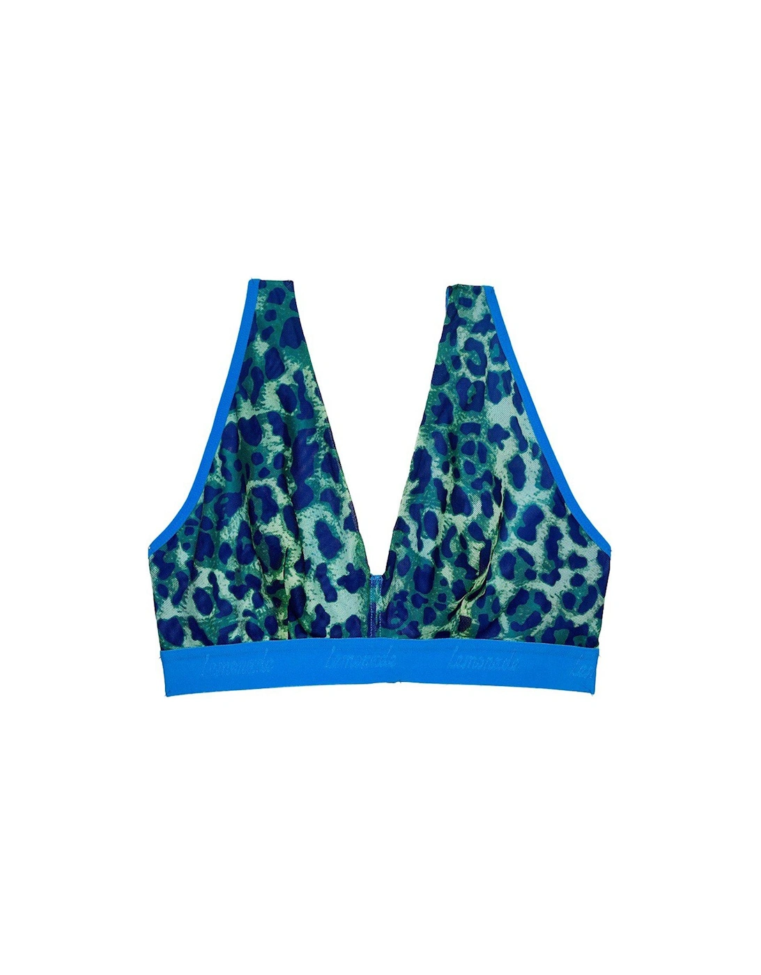 Mesh Fuller Cup Bra - Green Leopard