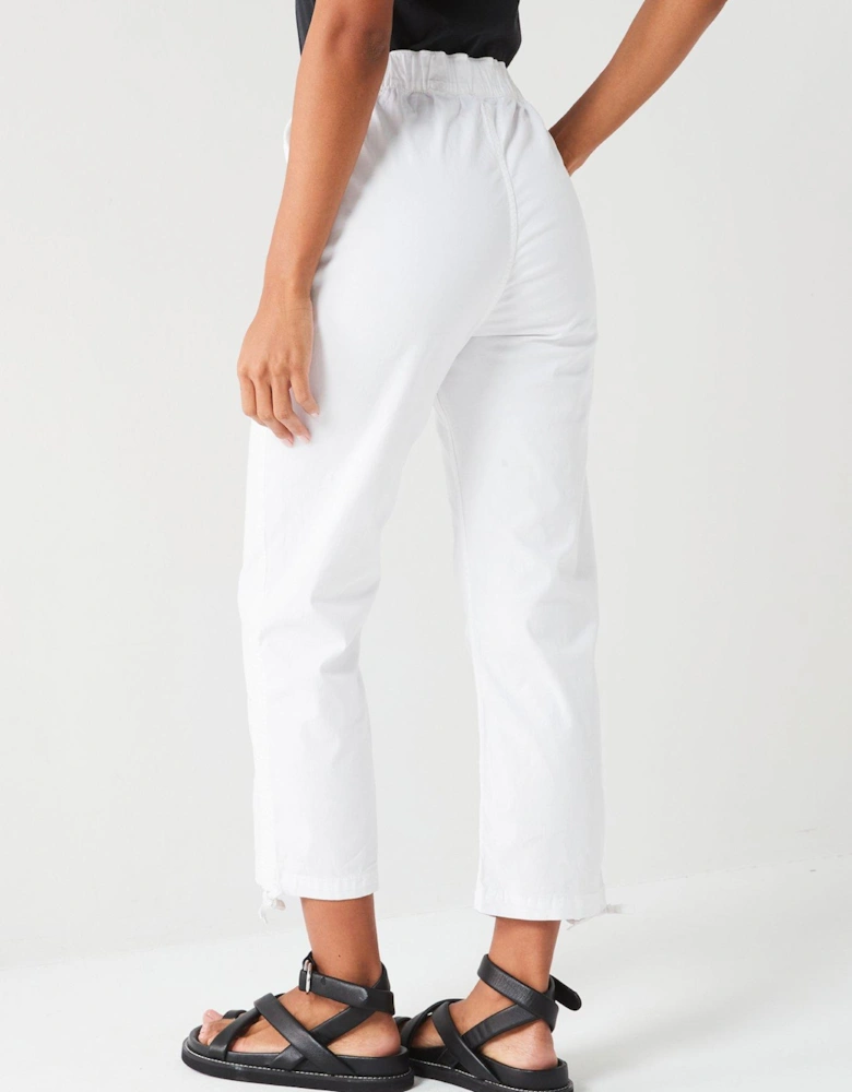 Poplin Crop Drawtape Hem