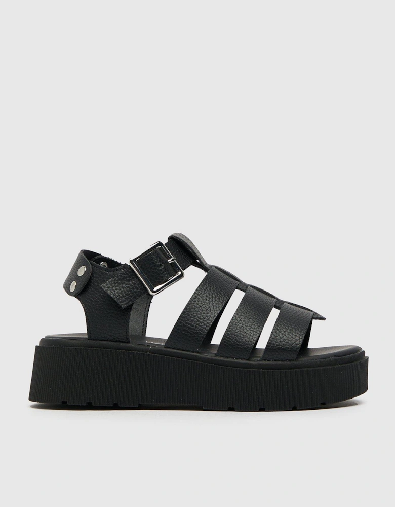 Trula Youth Strippy Sandal - Black