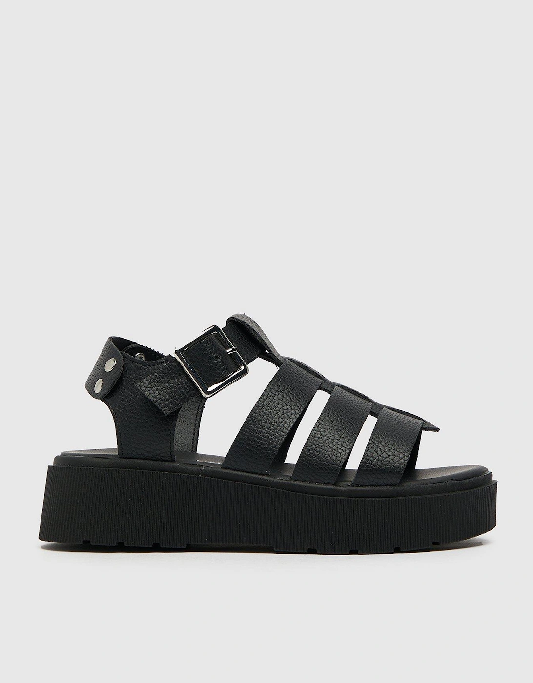 Trula Youth Strippy Sandal - Black, 2 of 1