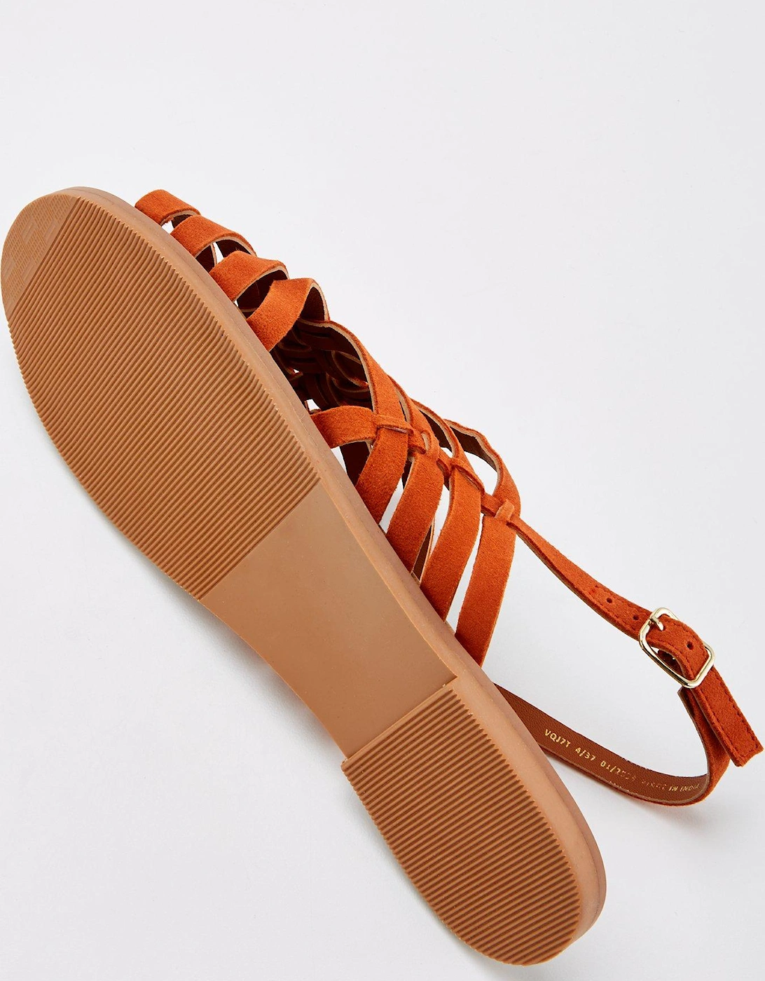Extra Wide Fit Leather Strappyweave Sandal