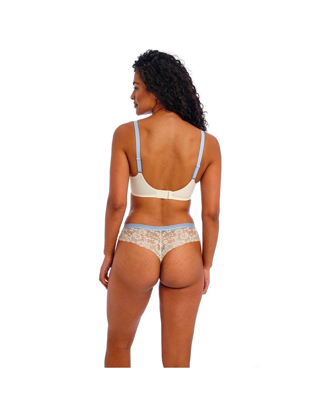 Offbeat Underwired Side Support Bra - Off White