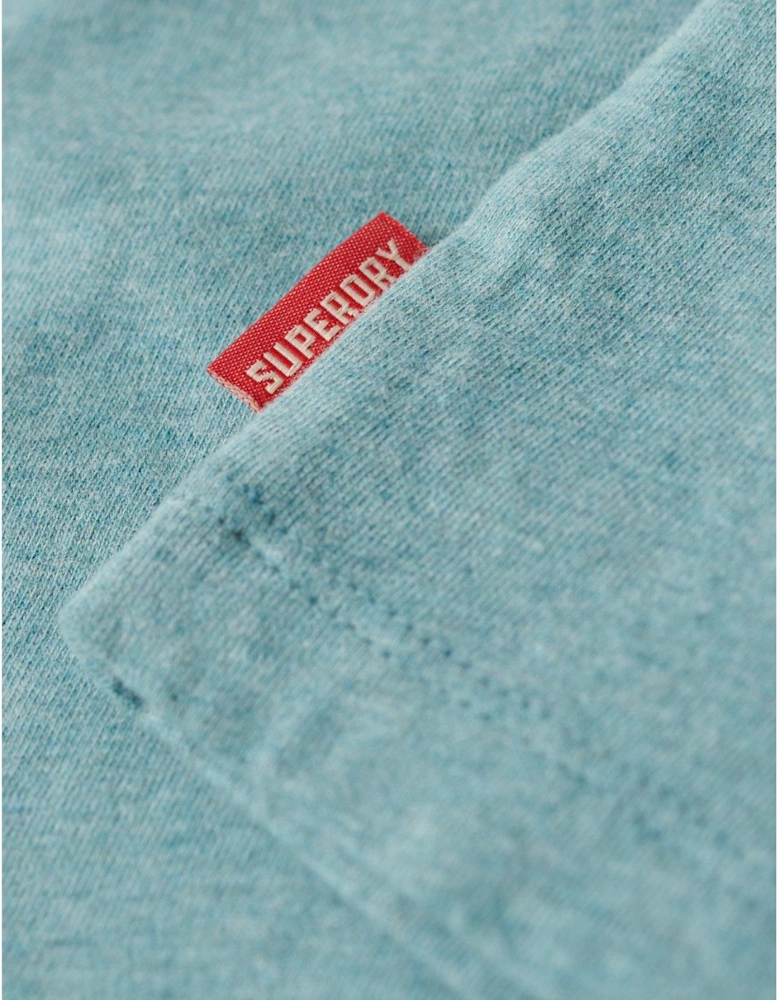 Embroidered Vl Relaxed T Shirt - Blue
