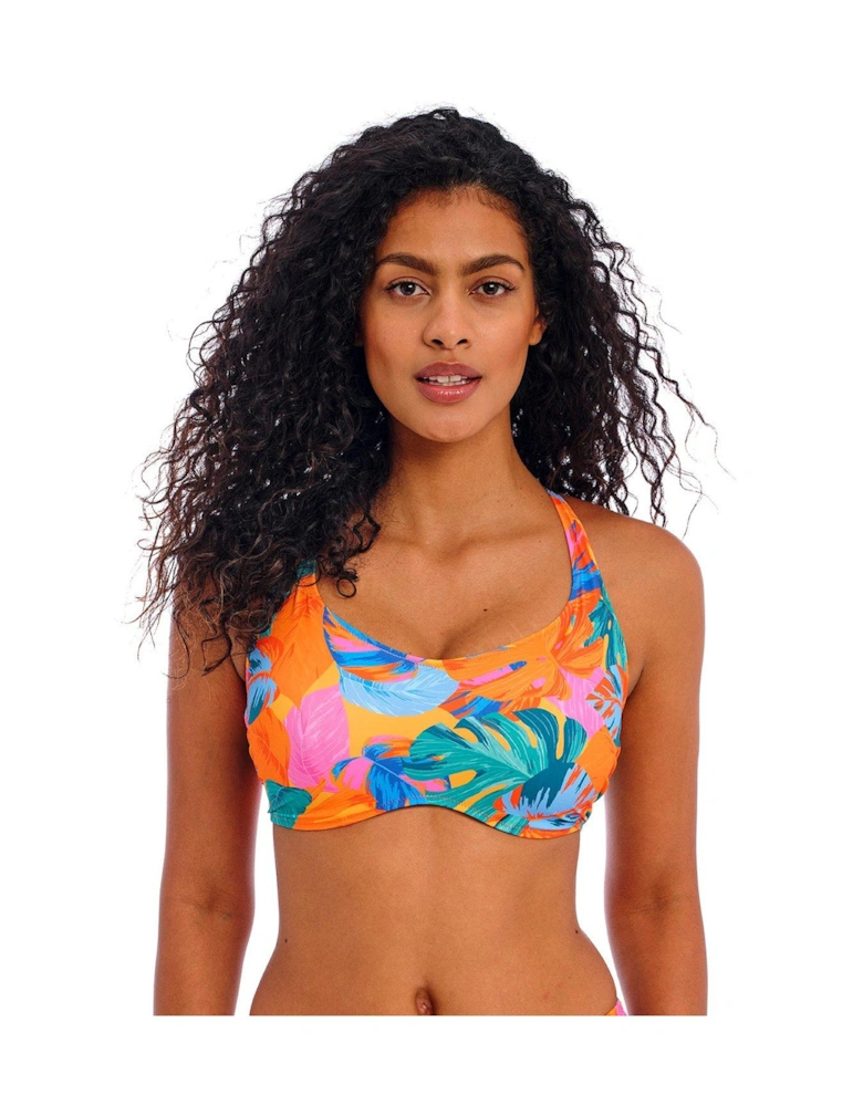 Aloha Coast Underwired Bralette Bikini Top - Multi