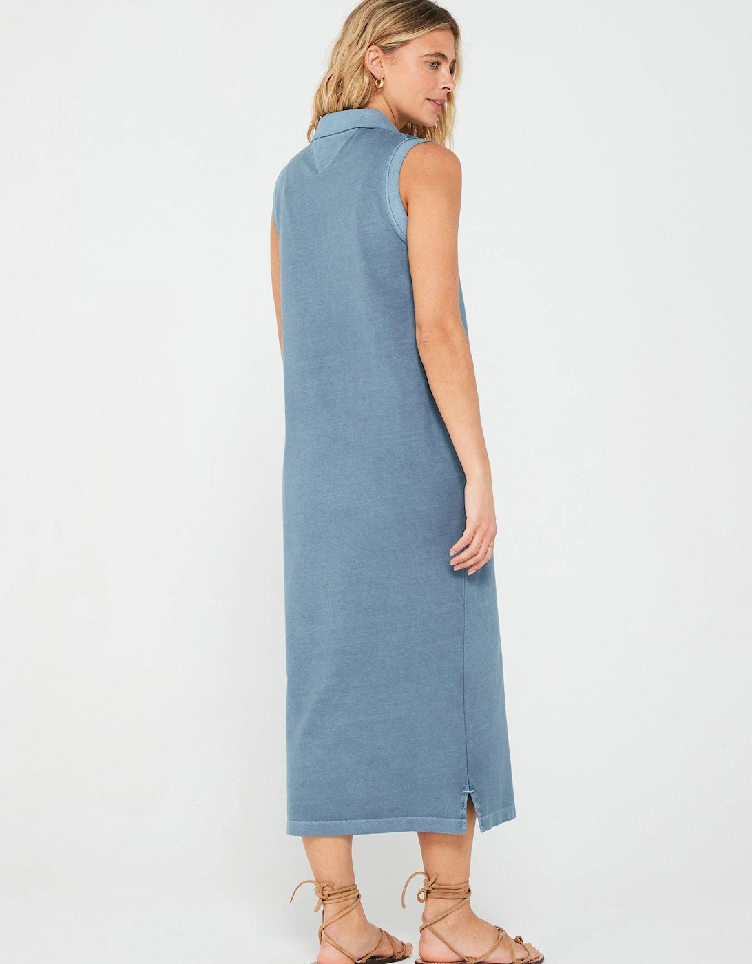 Polo Midi Dress - Blue