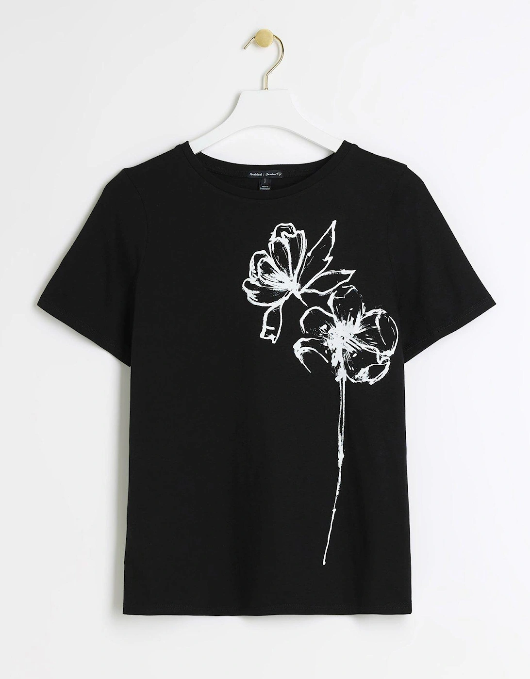 Sketch Design T-Shirt - Black