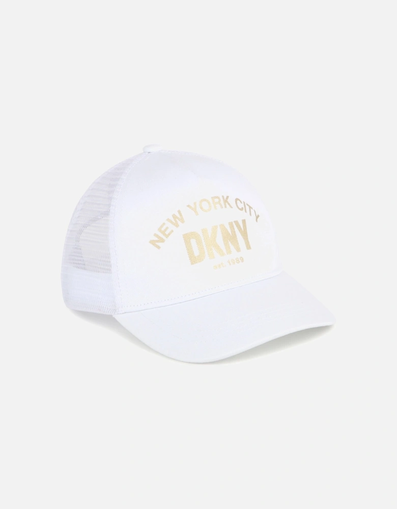 White and Gold Cap