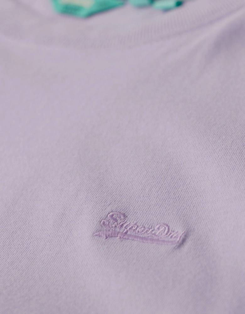 Vintage Logo Embroidered T-Shirt - Purple