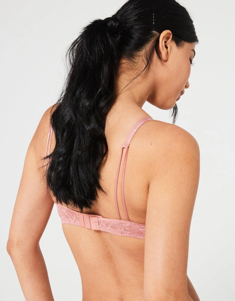 Lace Balconette Bra - Pink