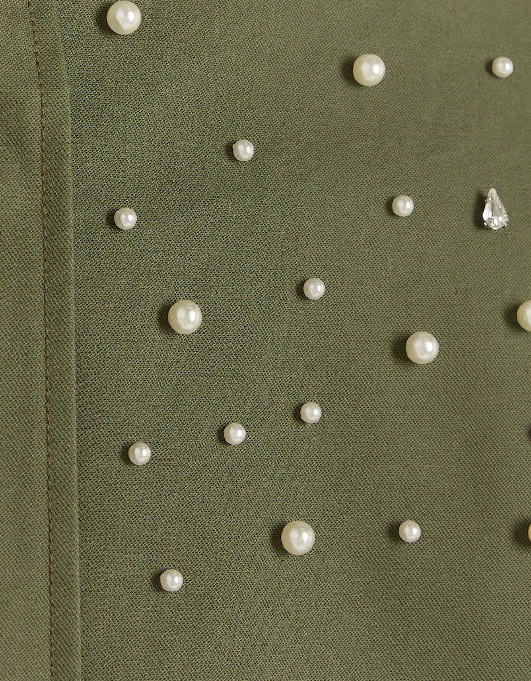 Detail Bomber Jacket - Khaki
