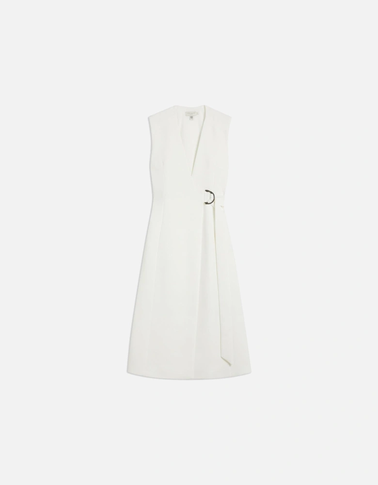 MOLENAA Tailored Midi Dress - Off White