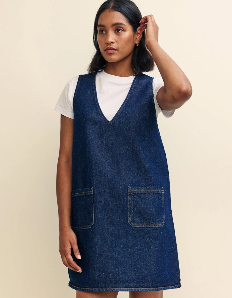 Piper Denim Mini Dress - Blue