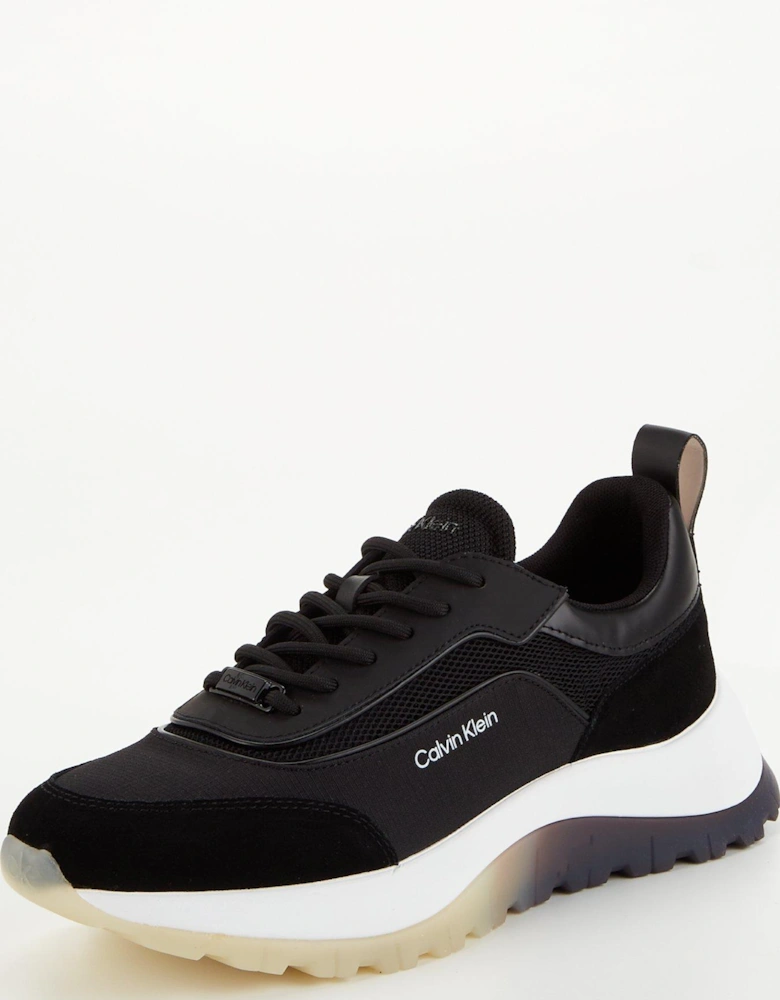 Runner Lace Up Trainers - Black