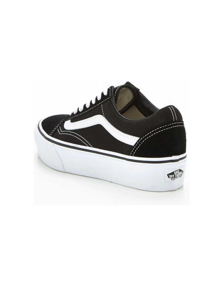 Womens Old Skool Platform Trainers - Black