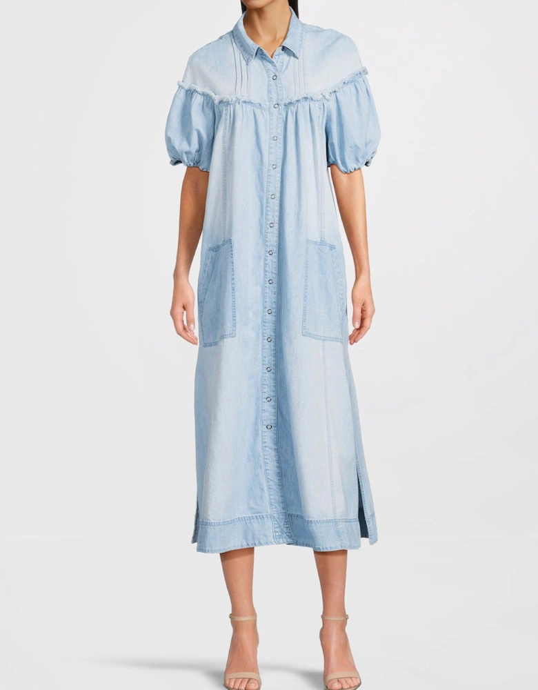 On The Road Midi Dress - Blue 