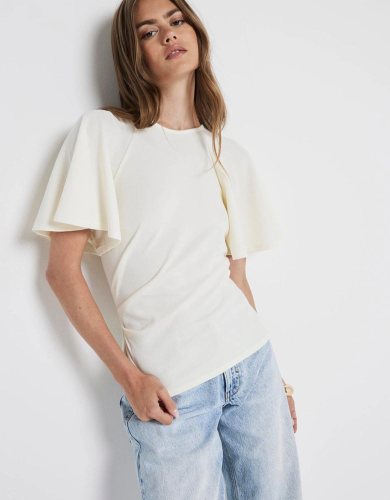 Angel Sleeve Top - Cream