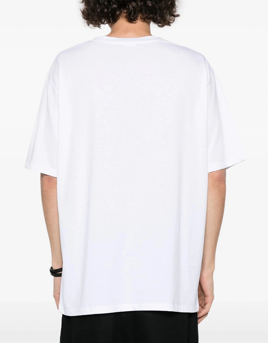Print T-shirt Straight Fit White
