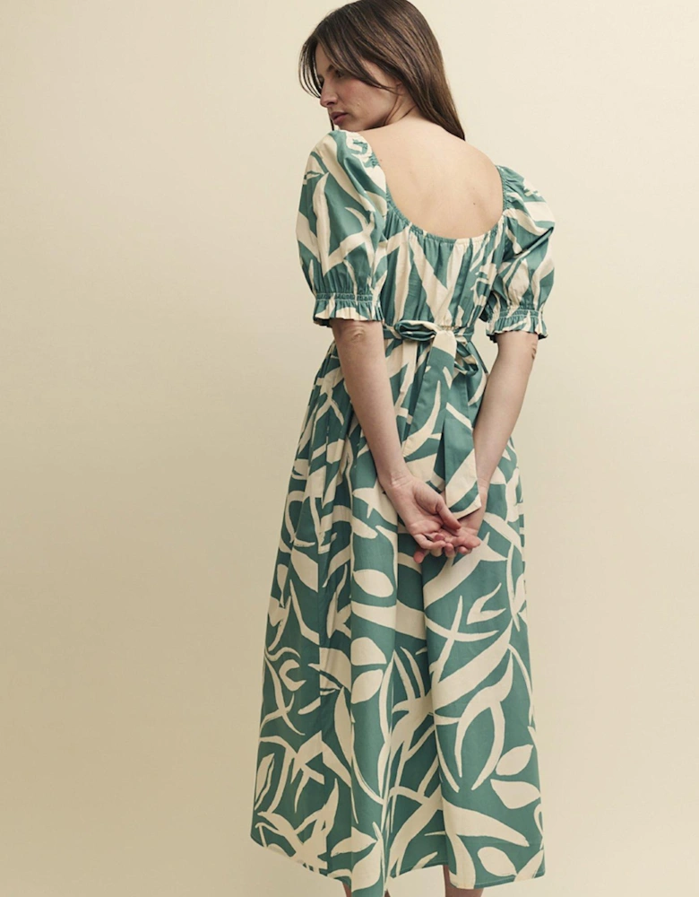 Ginger Midi Dress - Green/Multi