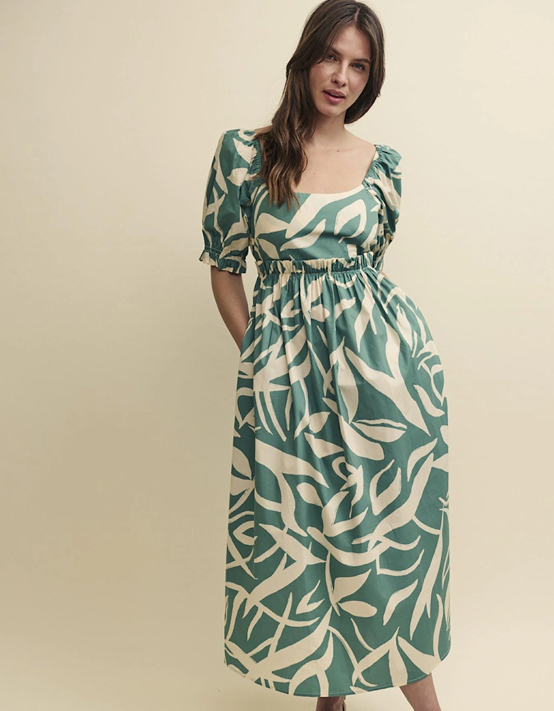 Ginger Midi Dress - Green/Multi