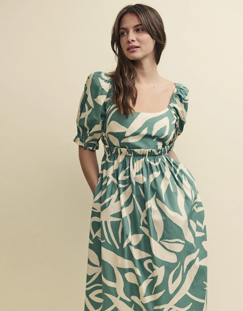 Ginger Midi Dress - Green/Multi