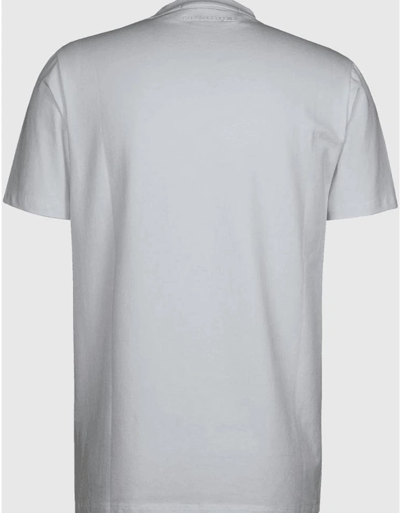 Cotton Print Logo White T-Shirt