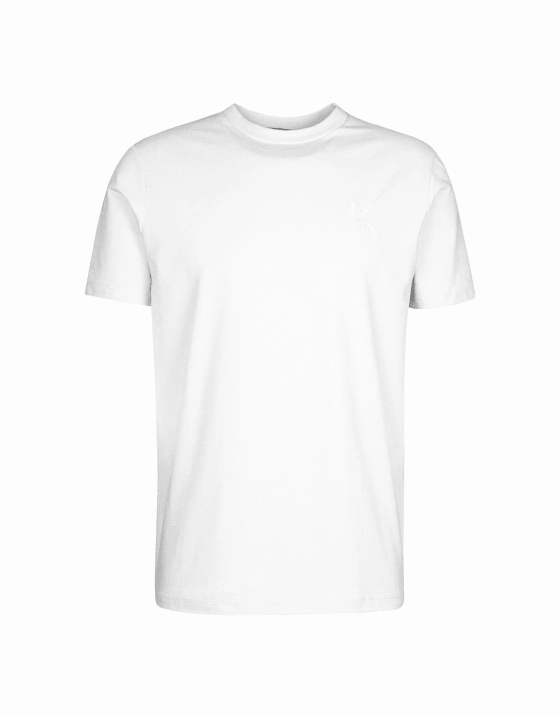 Cotton Embroidered Logo White T-Shirt, 3 of 2