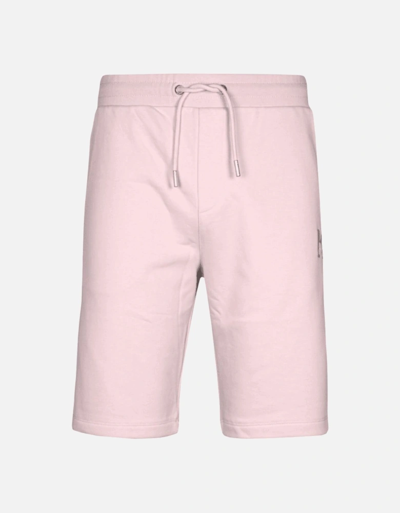 Cotton Embroidered Logo Pink Shorts