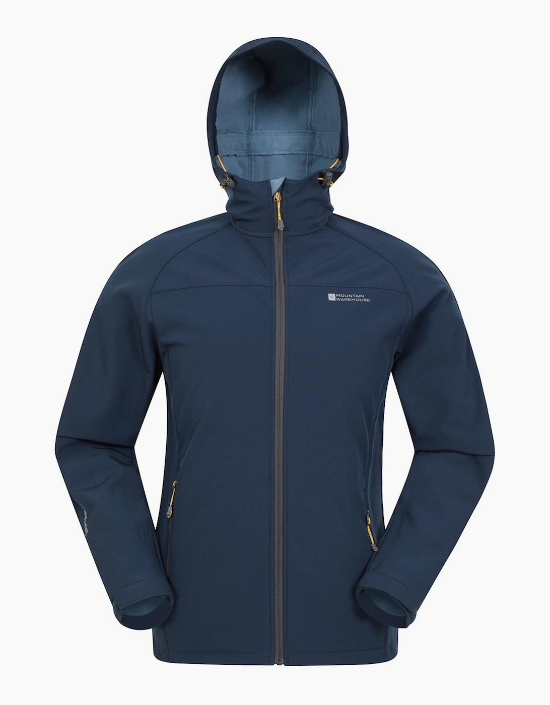 Mountain Warehouse Men's Blue Exodus Waterproof Soft Shell Jacket - Size: Regular/36