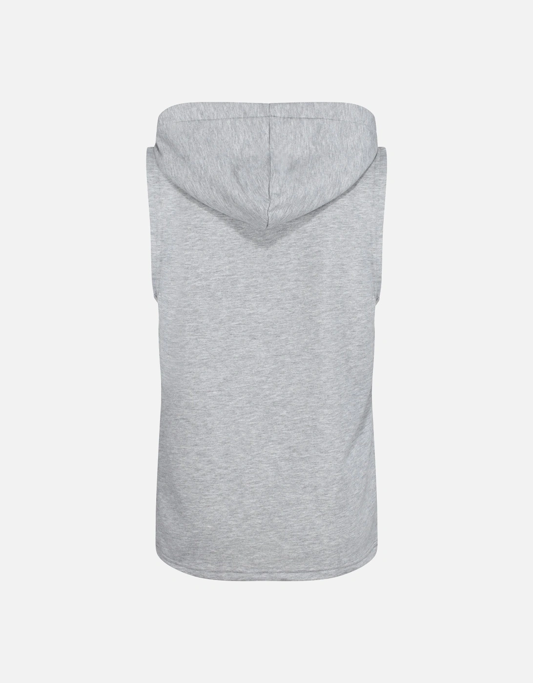 Basic Hooded Sleeveless Tank | Grey Marl